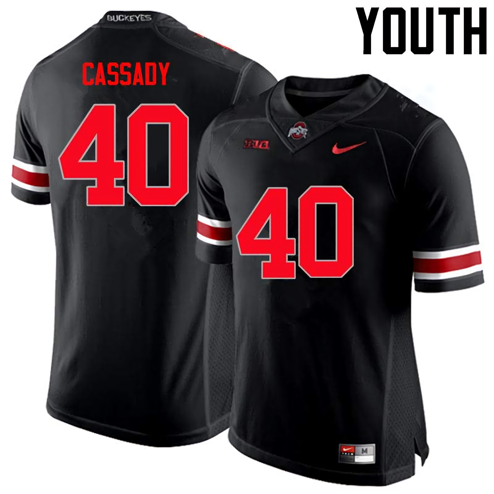 Howard Cassady Ohio State Buckeyes Youth NCAA #40 Nike Black Limited College Stitched Football Jersey KDW1156IV